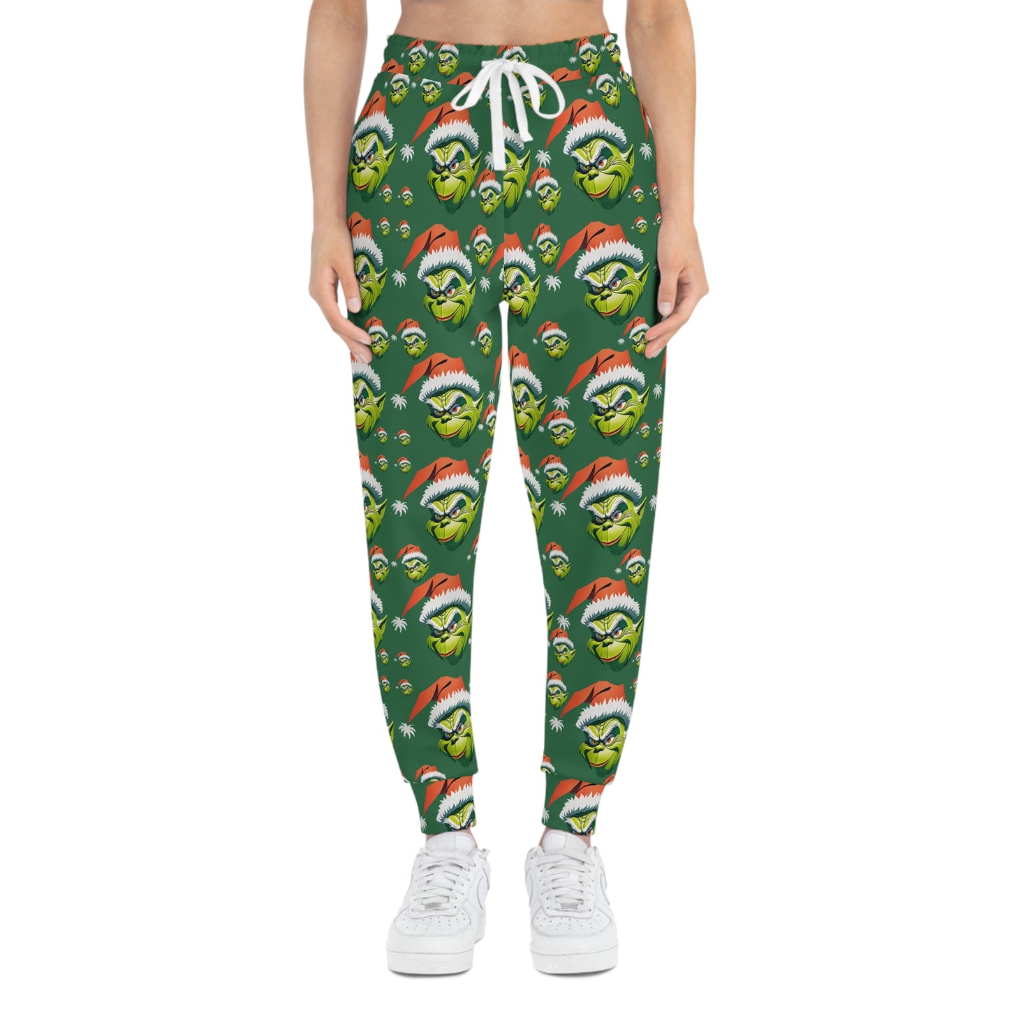 Christmas Cartoon Athletic Joggers, Holiday Funny Xmas Pants, Cute Sweatpants, Best Gifts