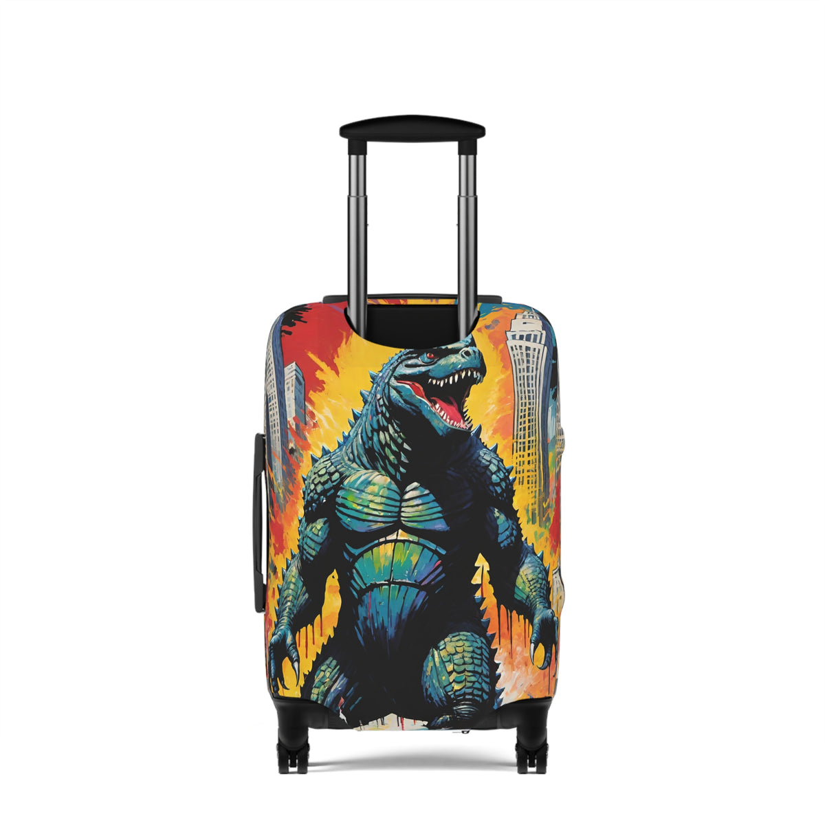 Vintage Monster Travel Luggage Cover - Unique Suitcase Protector for Adventurers