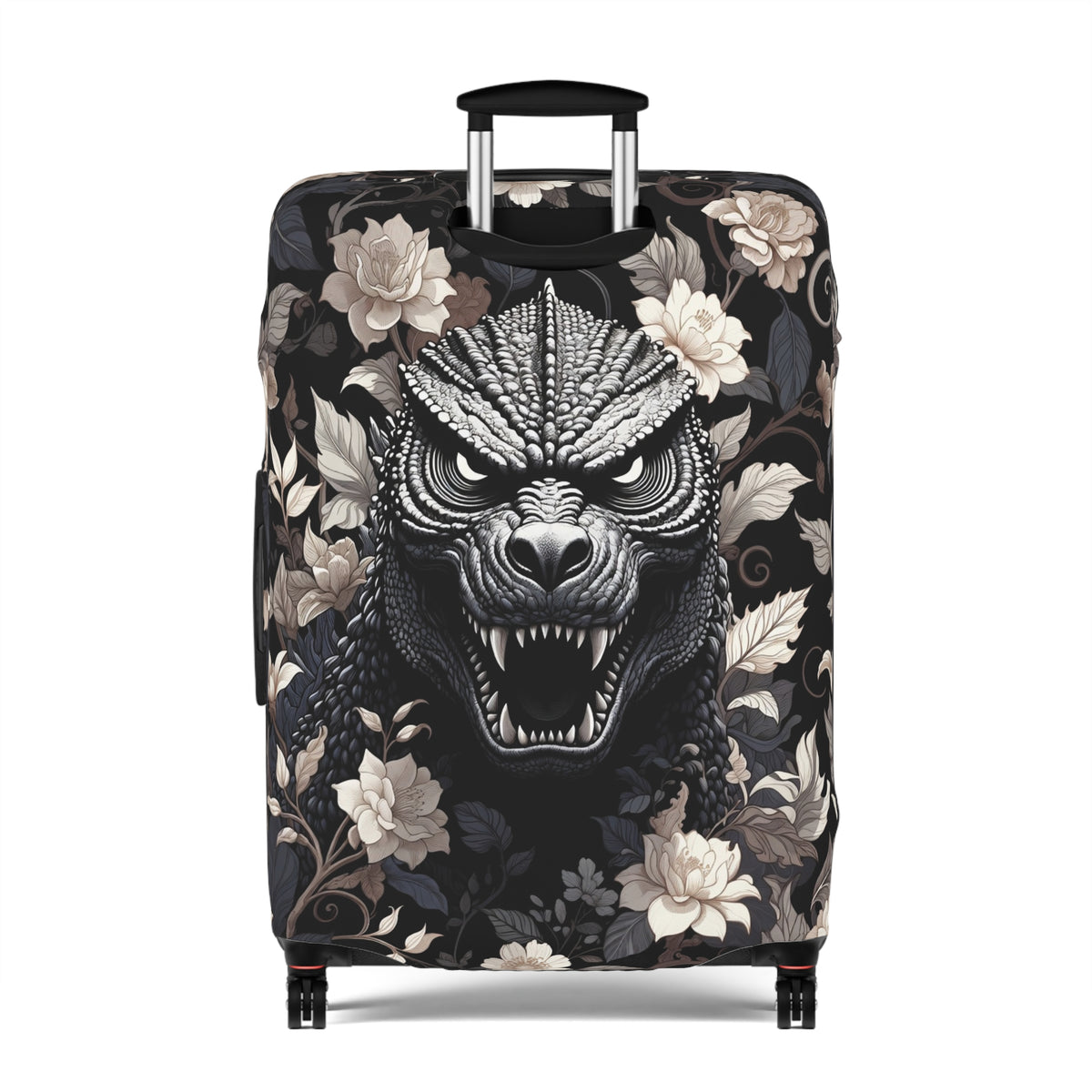 Giant Monster Face Luggage Cover - Bold Travel Gift for Him or Her