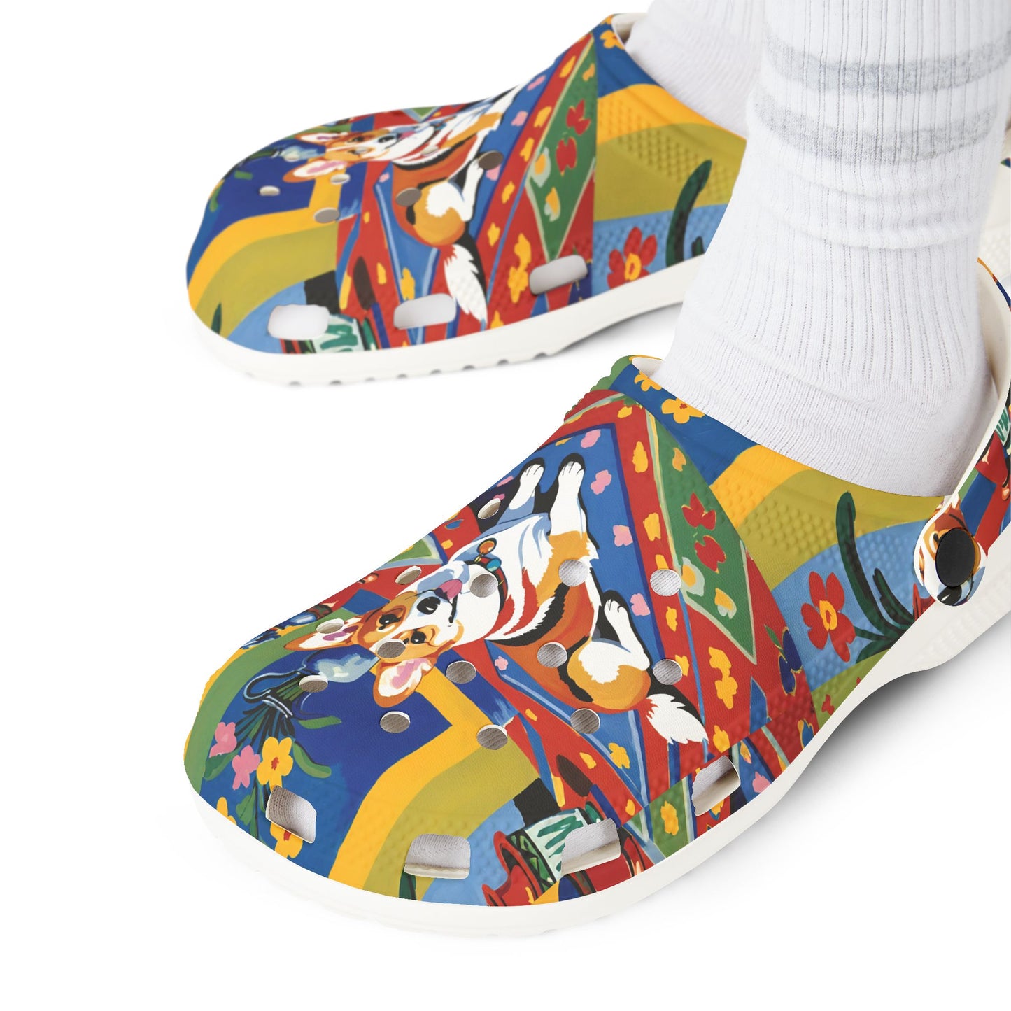 Corgi Matisse Rubber Clog Slides