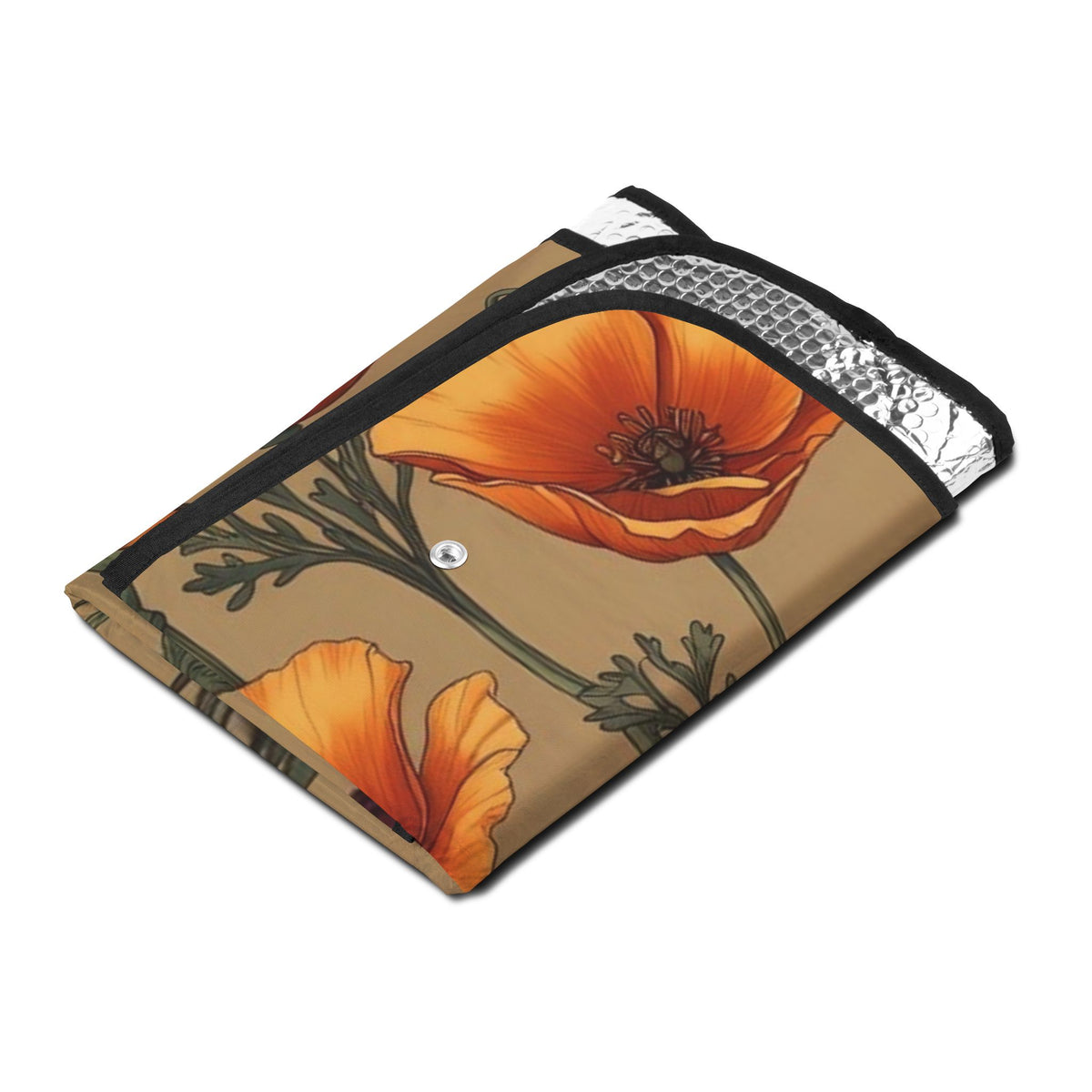 California Poppy Floral Car Sun Shade | Windshield Sunshade