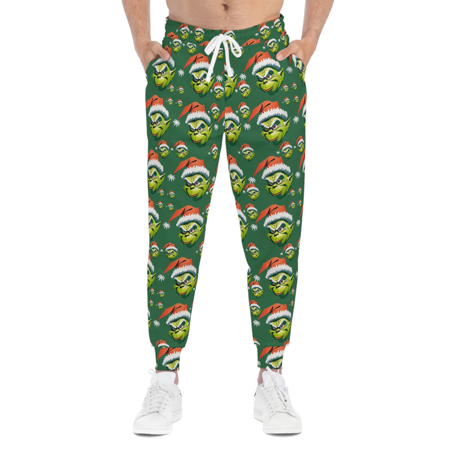 Christmas Cartoon Athletic Joggers, Holiday Funny Xmas Pants, Cute Sweatpants, Best Gifts
