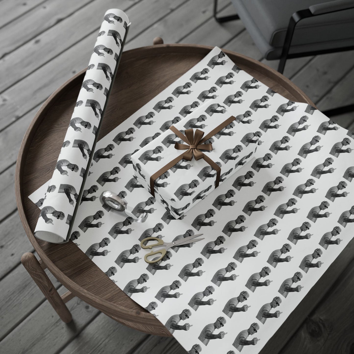 Bourdain Middle Finger Wrapping Paper