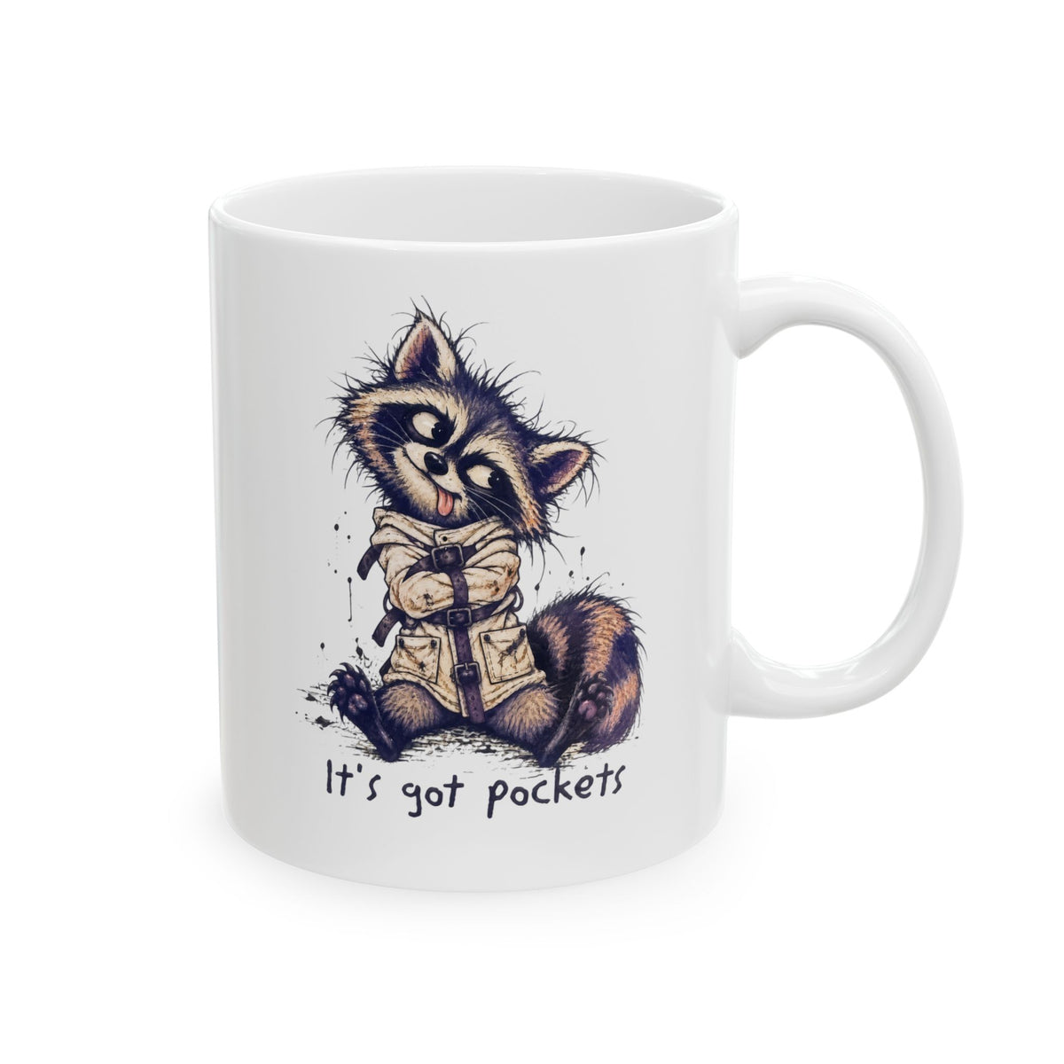 Funny Raccoon Ceramic Mug