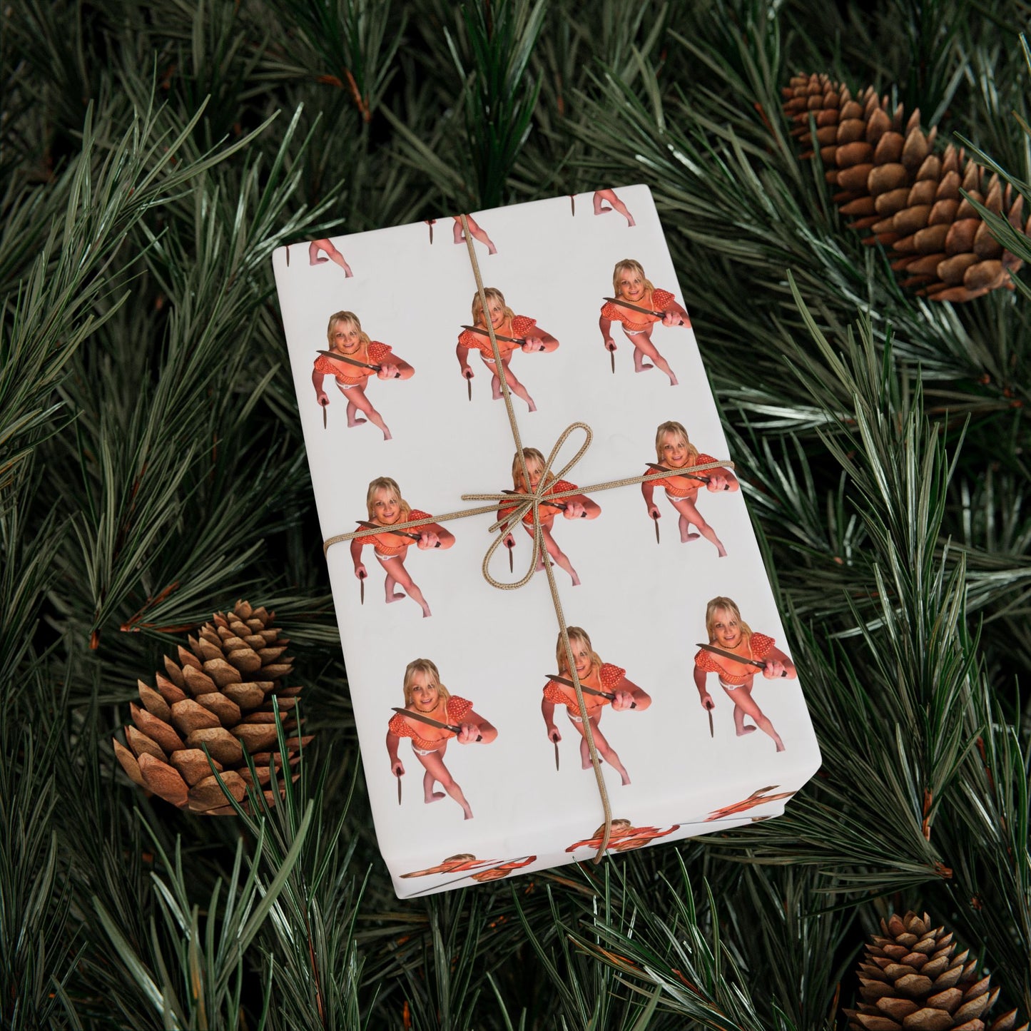 Wrapping Paper - Britney Knife Dance Viral Funny Gift Wrap
