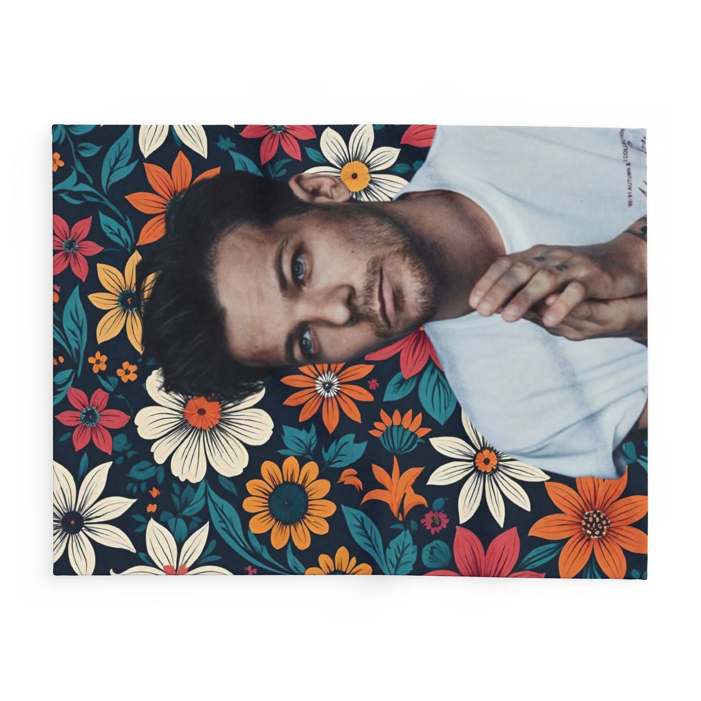 Fan Art Fleece Blanket - Louis Fan Art Tomlinson Inspired Throw Blanket