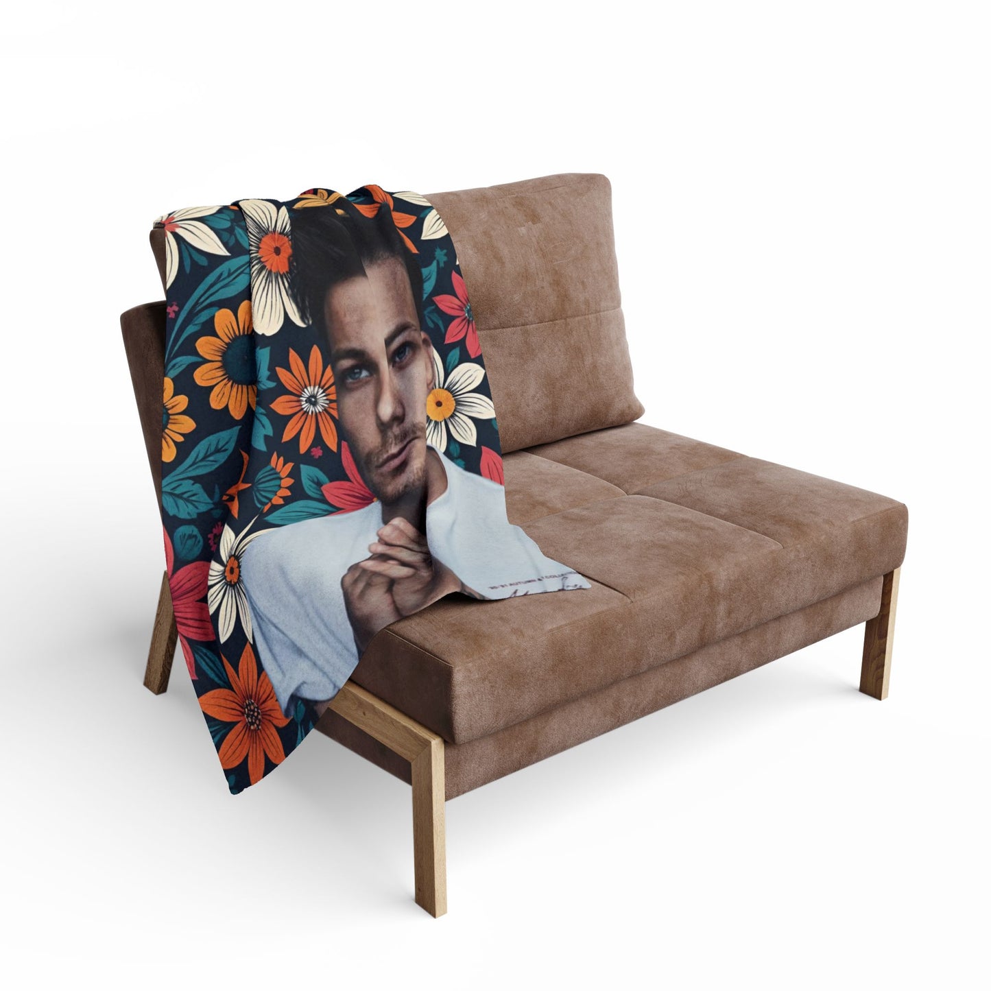 Fan Art Fleece Blanket - Louis Fan Art Tomlinson Inspired Throw Blanket