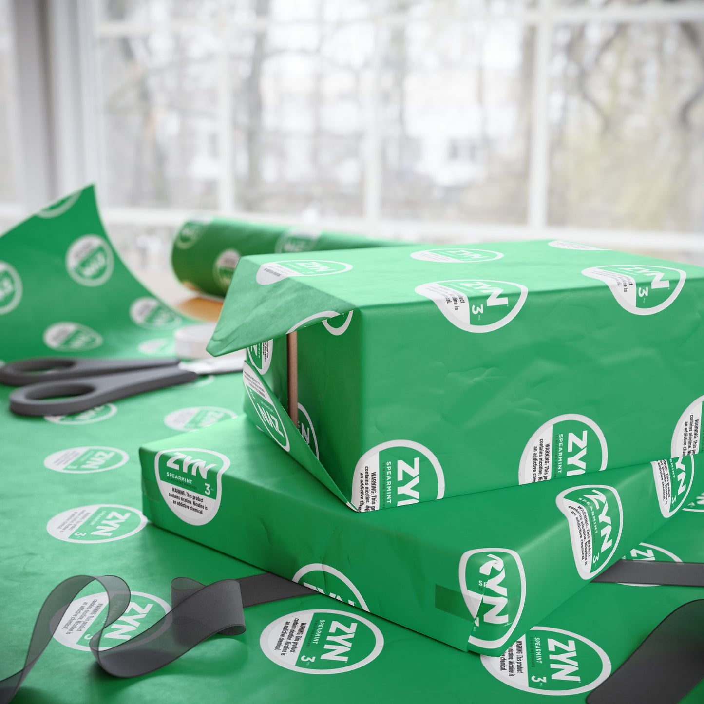 Green Wrapping Paper, Funny Gift