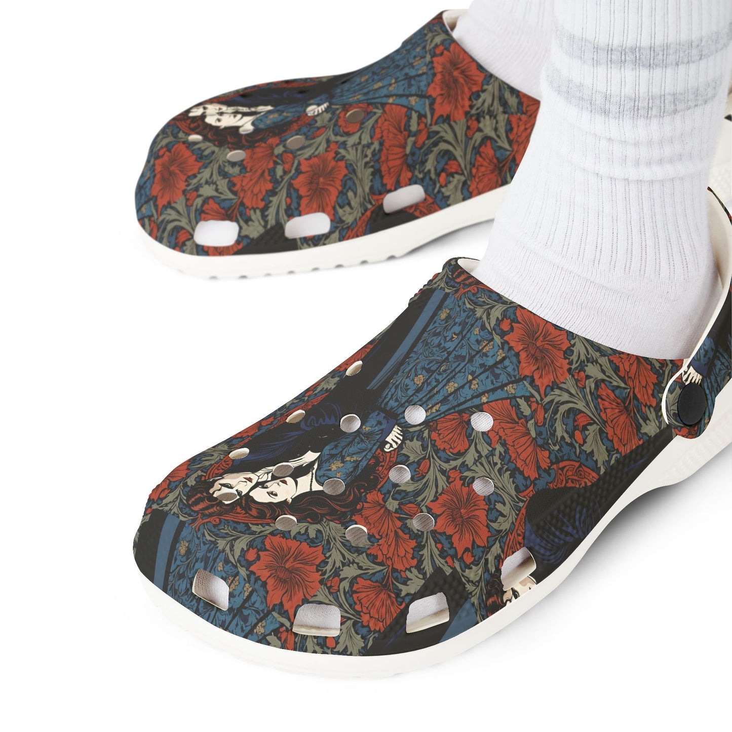 Rubber Shoes, Vampire Novel Art, Romantic Vampire Fan Clogs, Vampire Romance Movie Slides