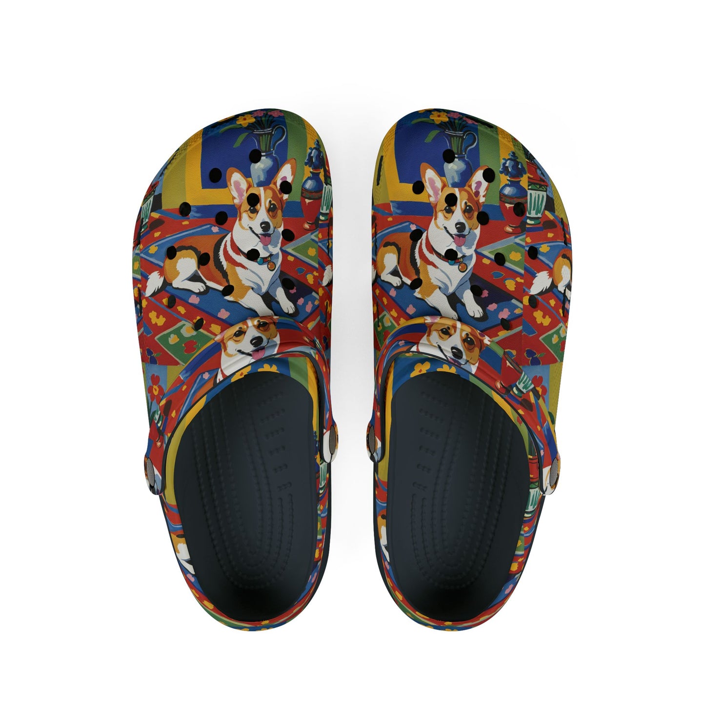 Corgi Matisse Rubber Clog Slides