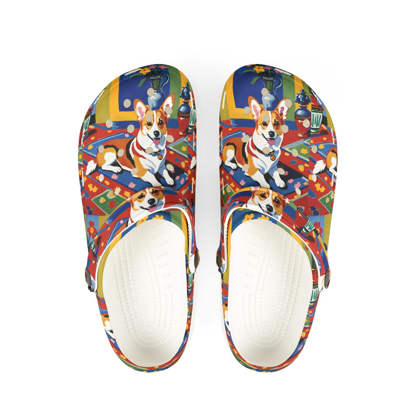 Corgi Matisse Rubber Clog Slides