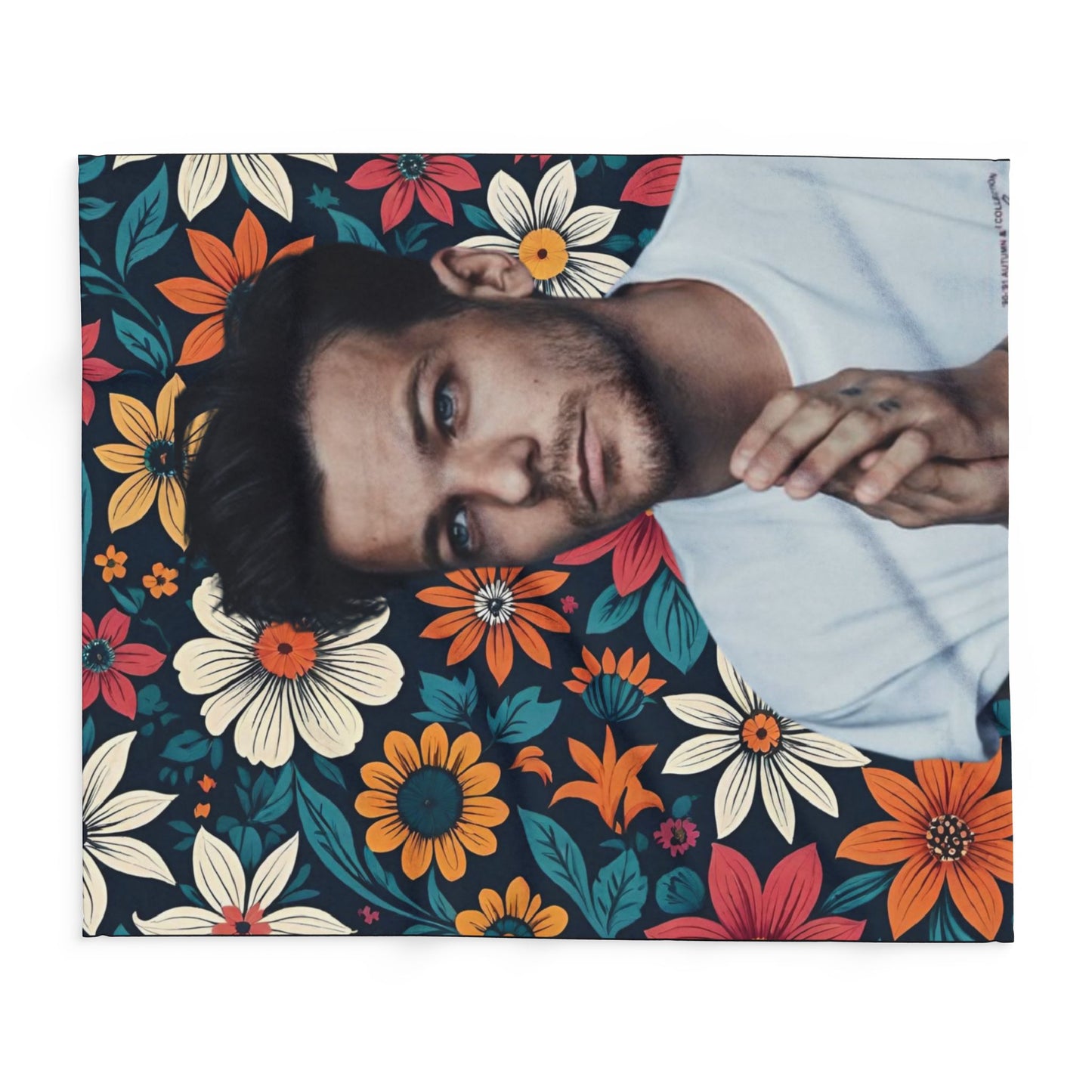 Fan Art Fleece Blanket - Louis Fan Art Tomlinson Inspired Throw Blanket