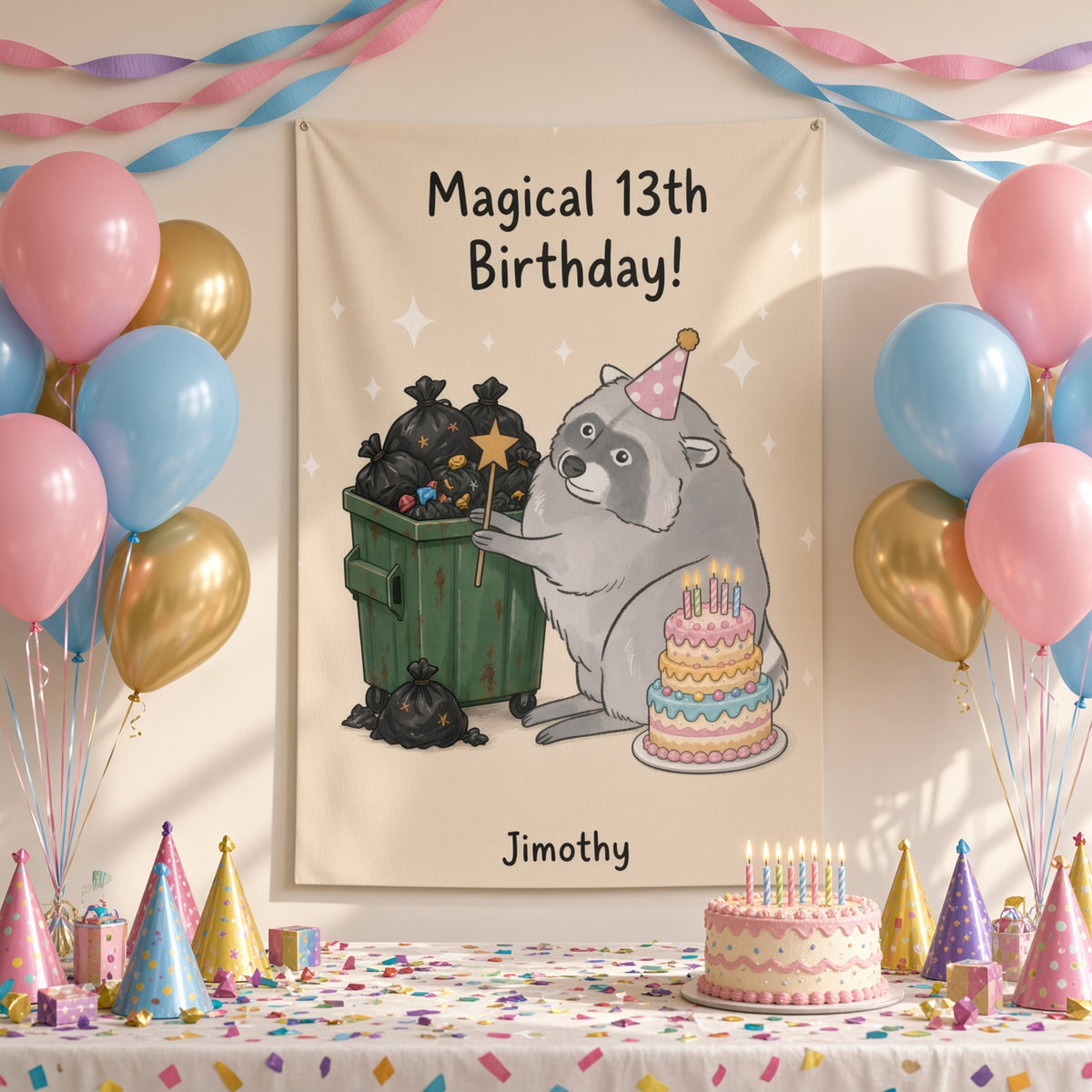 13th Birthday Banners & Backdrops - Funny 13th Birthday Decorations