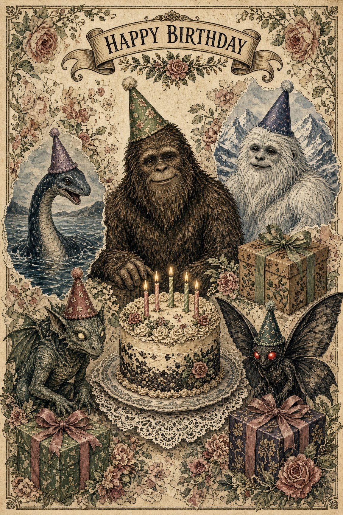 Funny birthday wrapping paper 