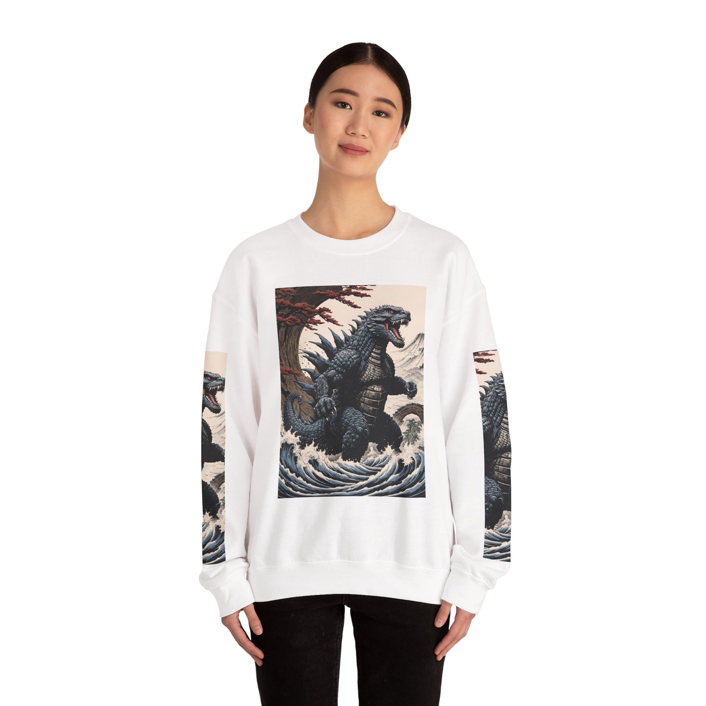 Retro Godzilla Crewneck Sweatshirt - Unisex Heavy Blend™