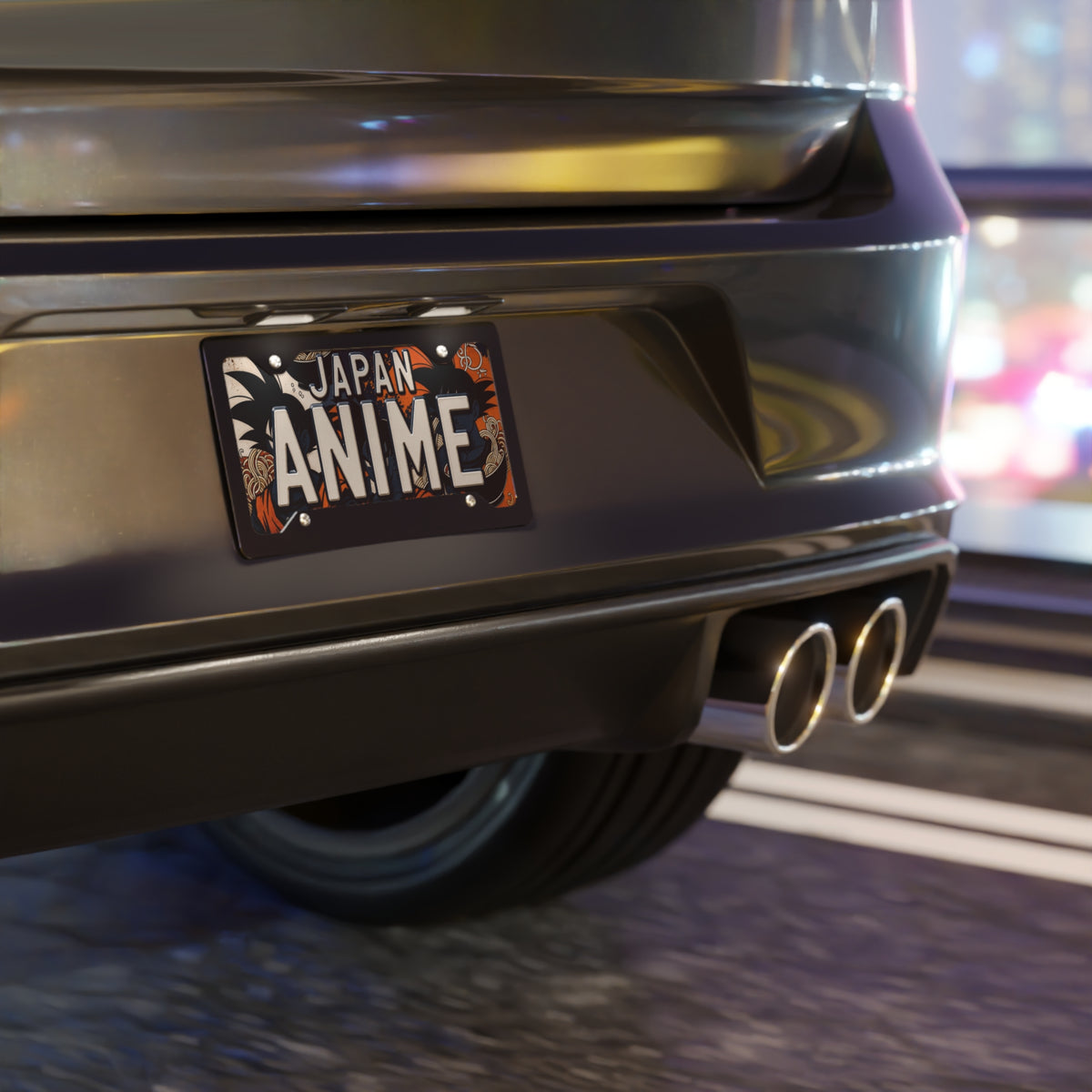 Anime Japan Vanity License Plate – Retro Wave JDM Decorative Metal Plate