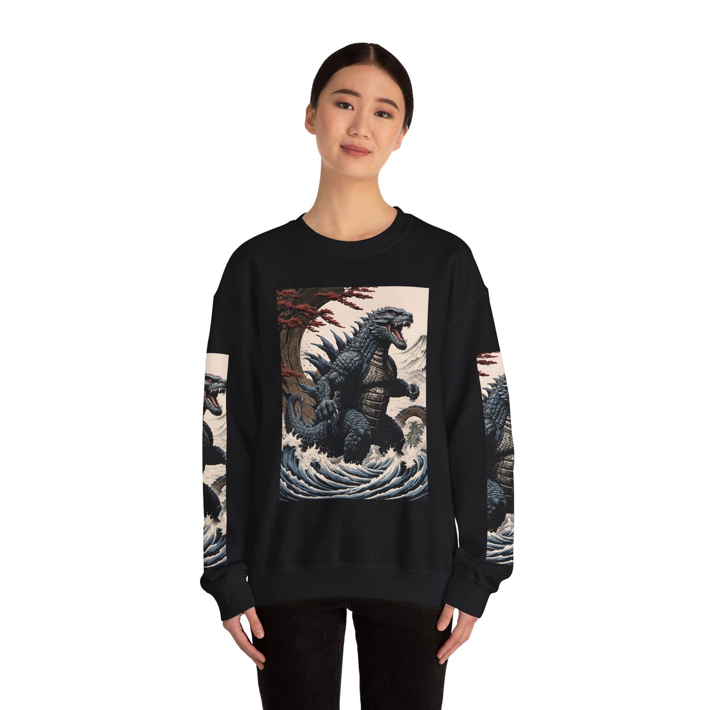 Retro Godzilla Crewneck Sweatshirt - Unisex Heavy Blend™