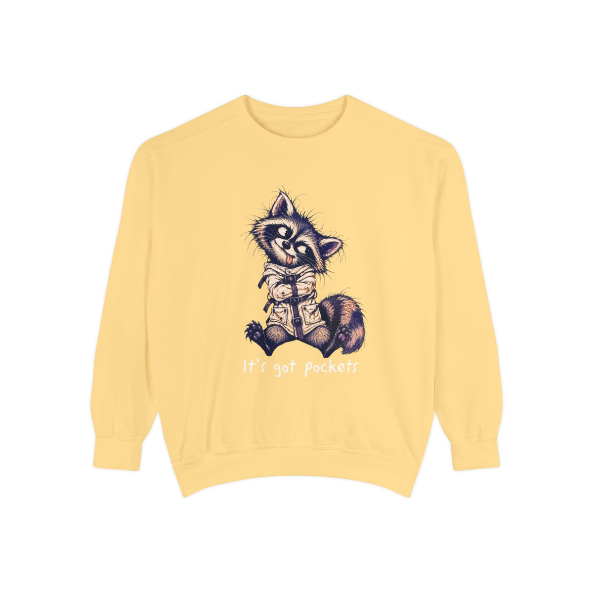It’s Got Pockets Raccoon Sweatshirt