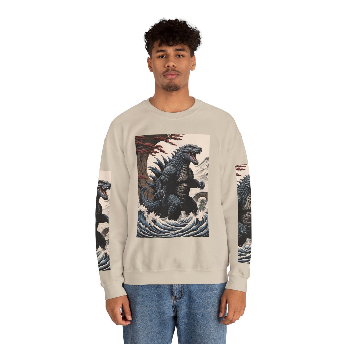 Retro Godzilla Crewneck Sweatshirt - Unisex Heavy Blend™