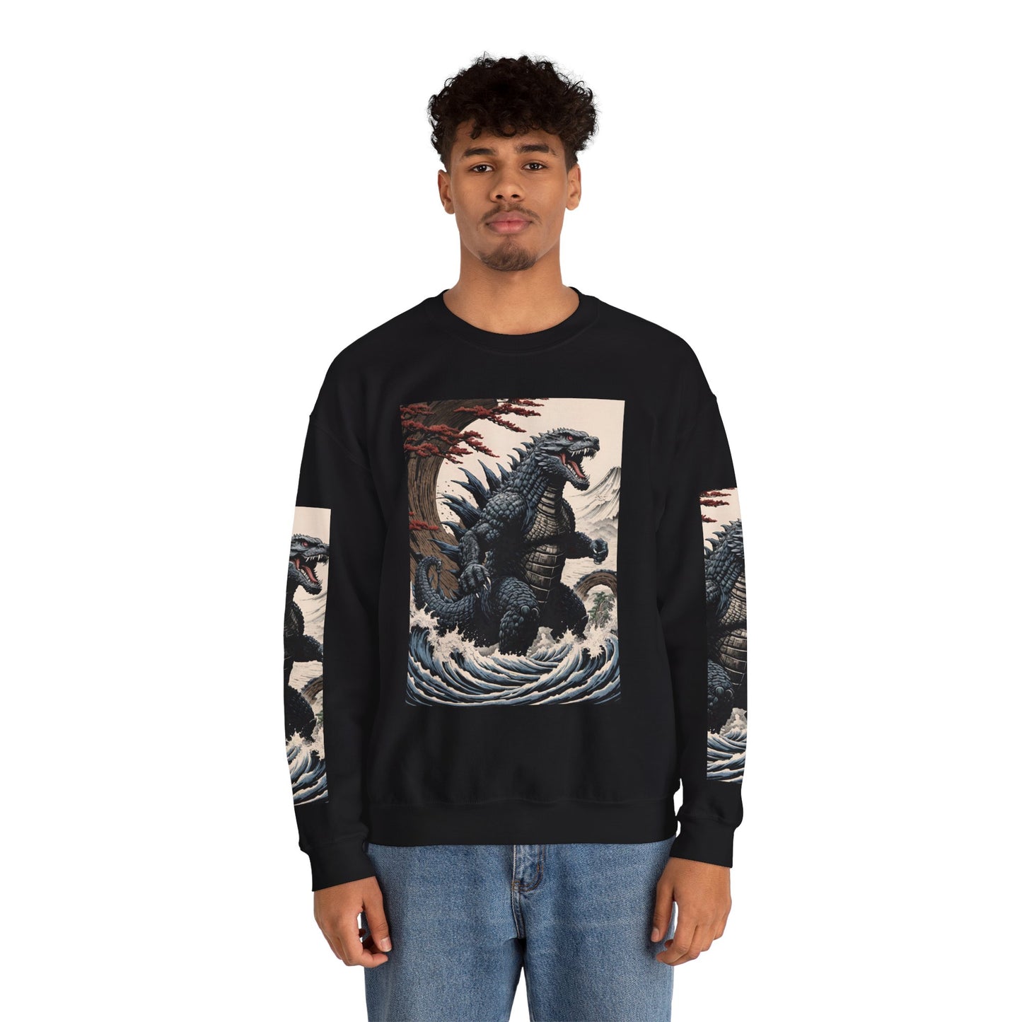 Retro Godzilla Crewneck Sweatshirt - Unisex Heavy Blend™