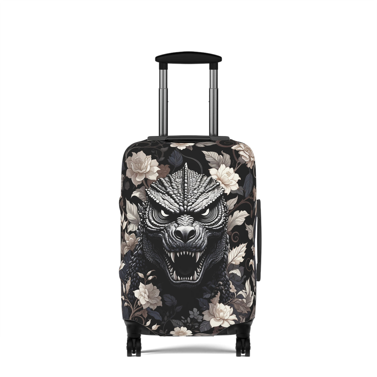 Giant Monster Face Luggage Cover - Bold Travel Gift for Him or Her