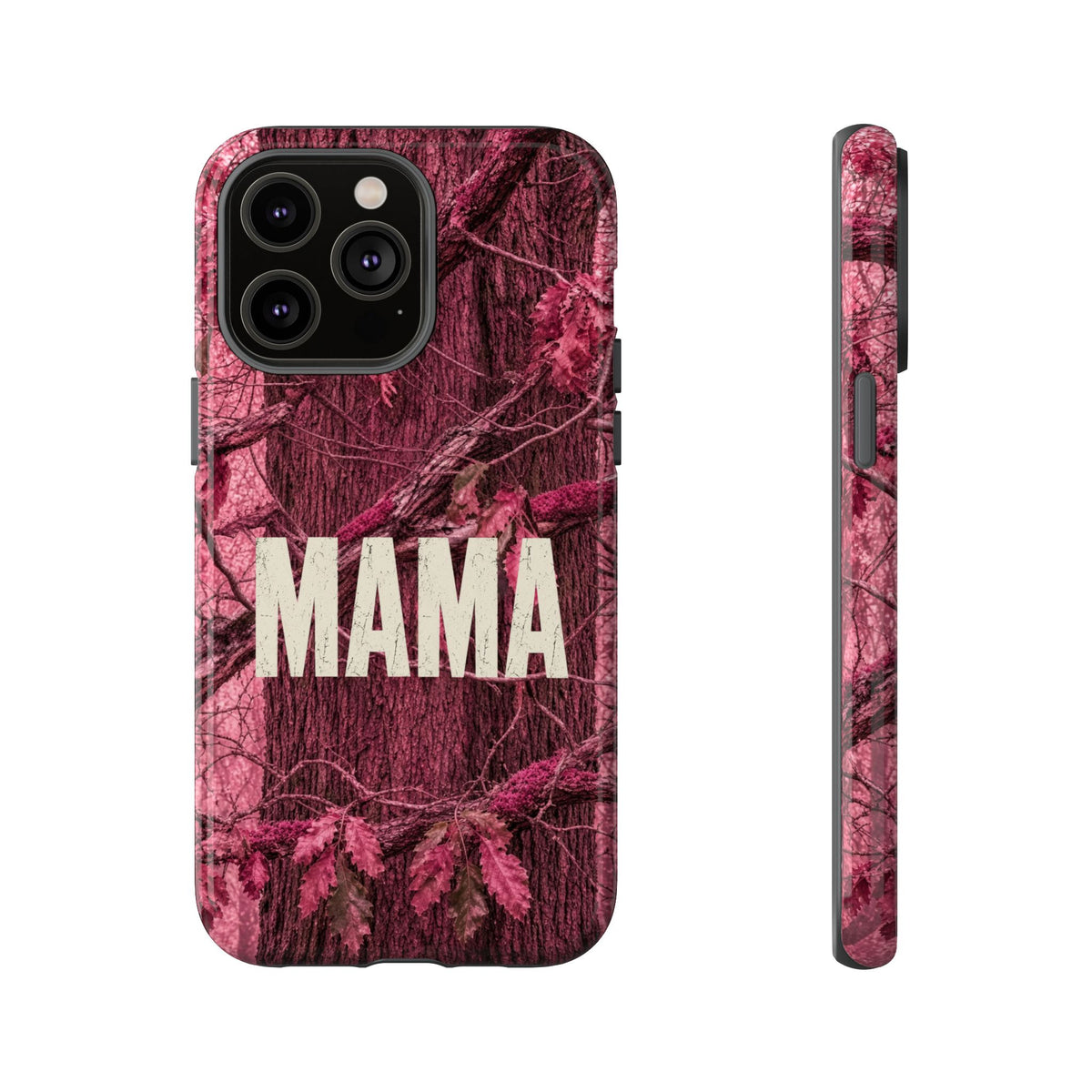 MAMA Pink Camouflage Tough Phone Case