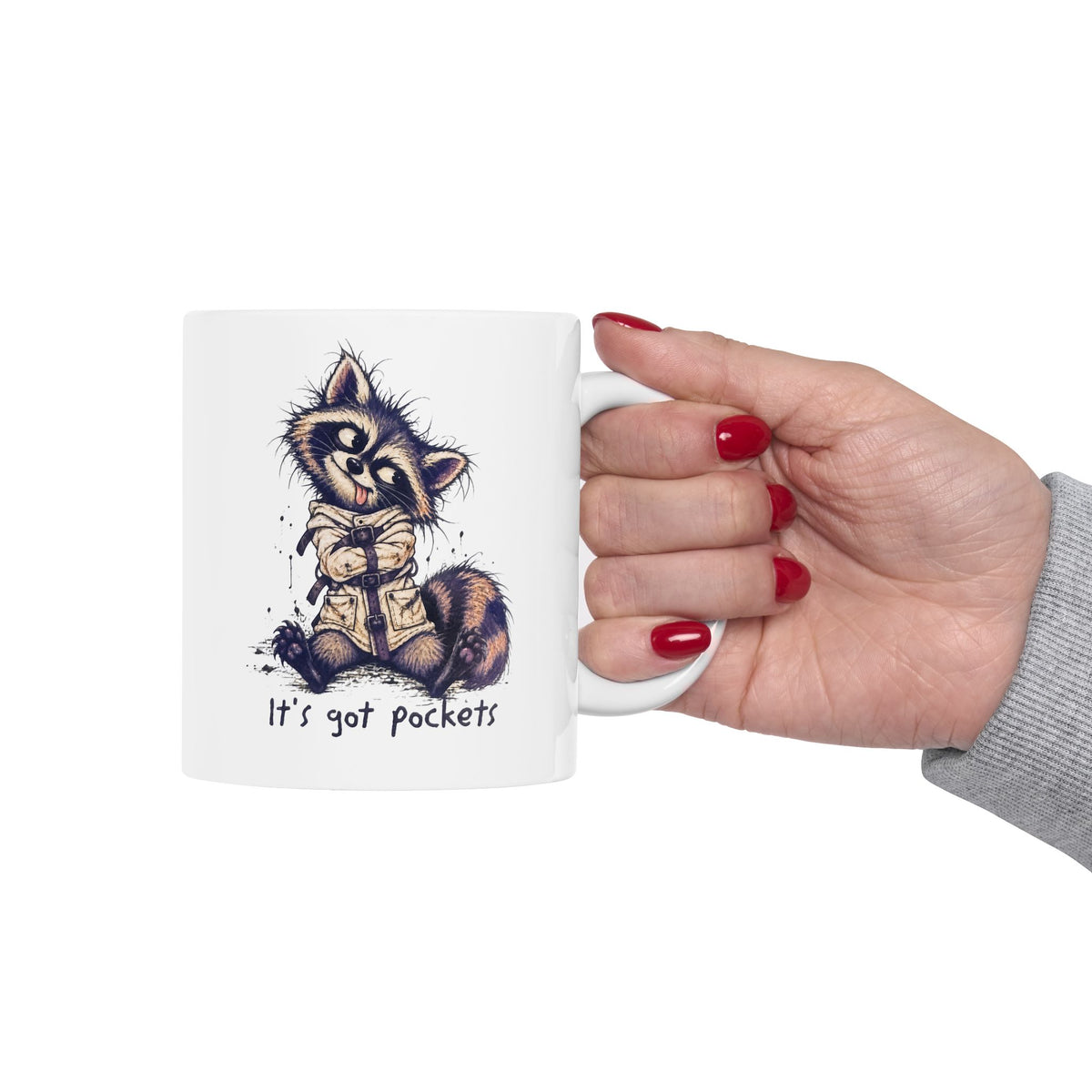 Funny Raccoon Ceramic Mug