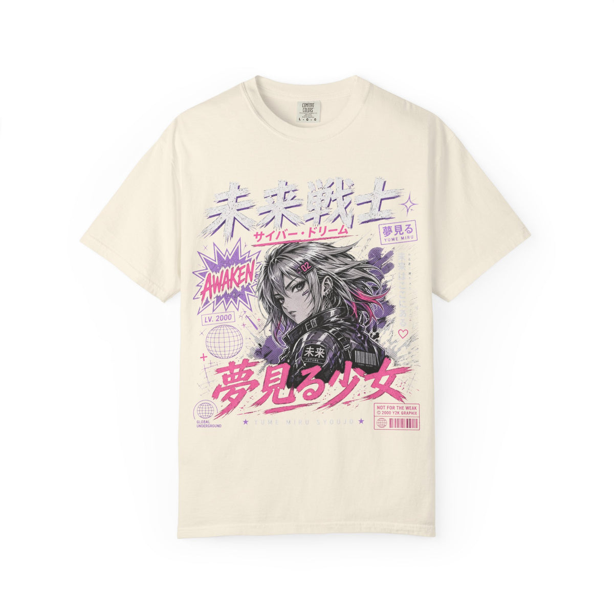 Y2K Anime Girl Graphic T-Shirt - Japanese Streetwear Manga Tee