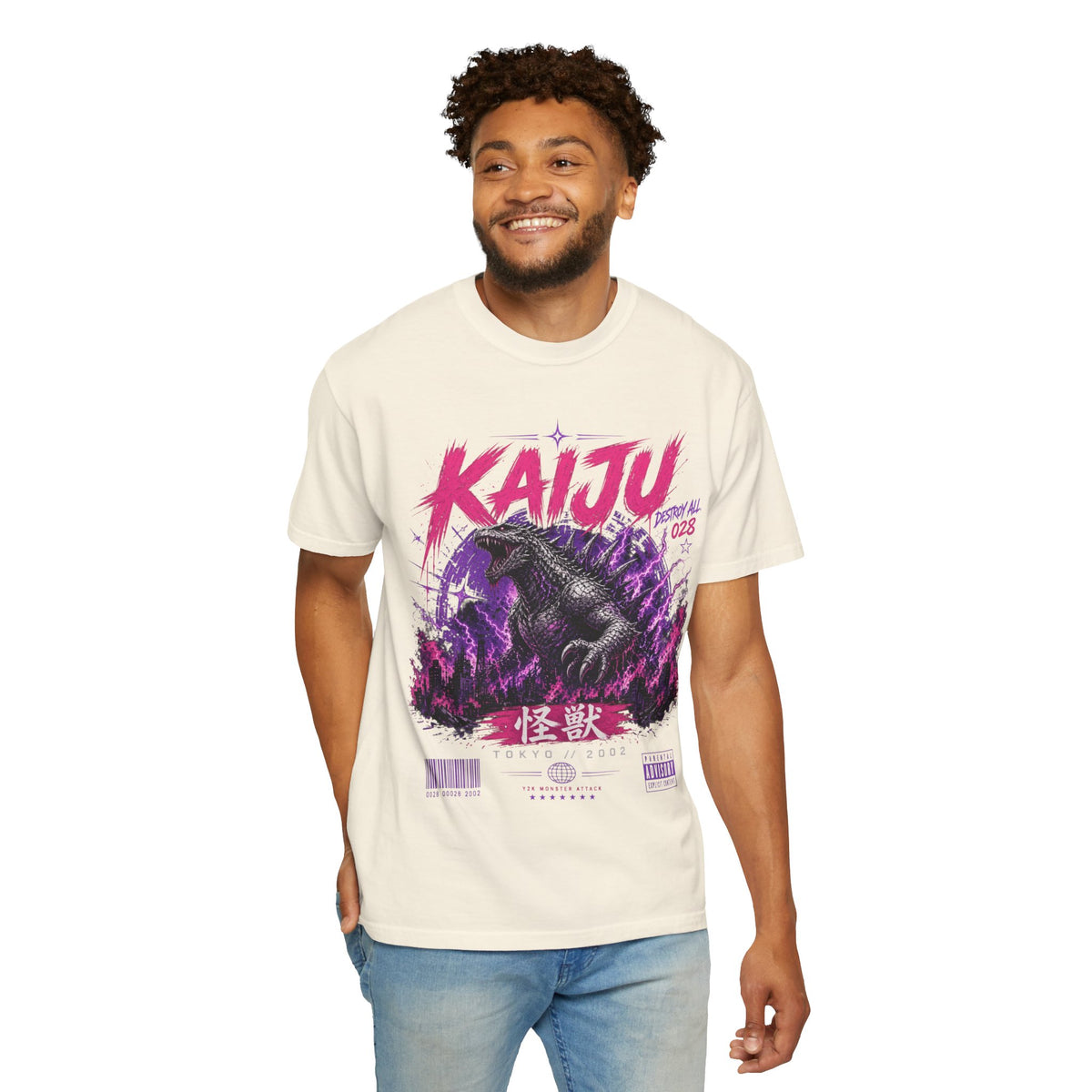 Giant Monster Y2K Graphic T-Shirt – Tokyo 2002 Streetwear Tee