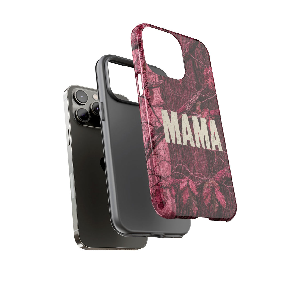 MAMA Pink Camouflage Tough Phone Case