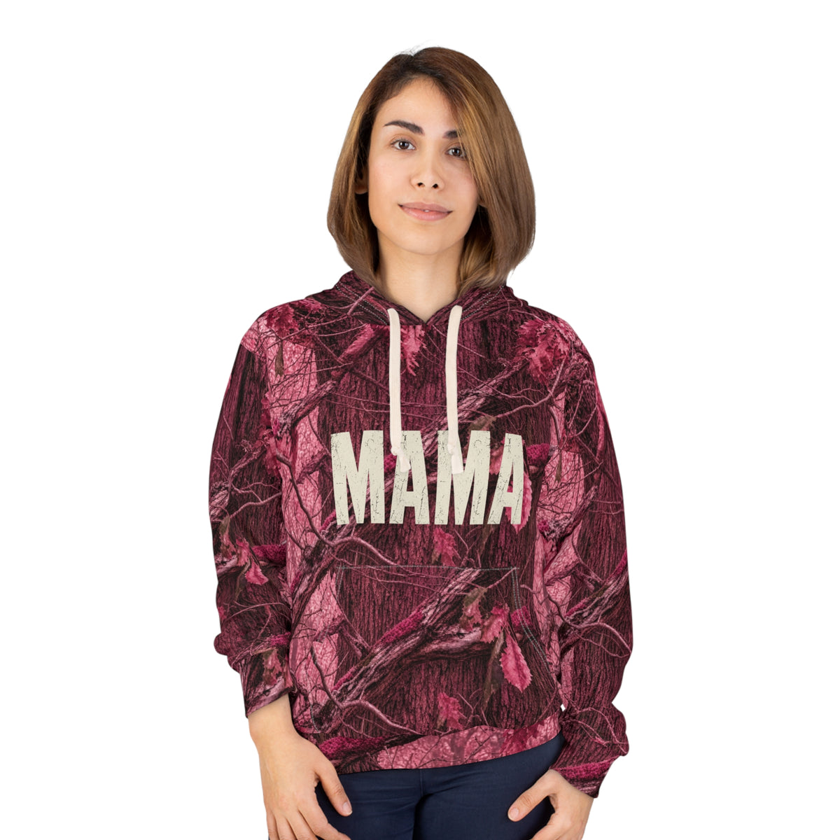 MAMA Pink Camouflage Pullover Hoodie Gift for Mom