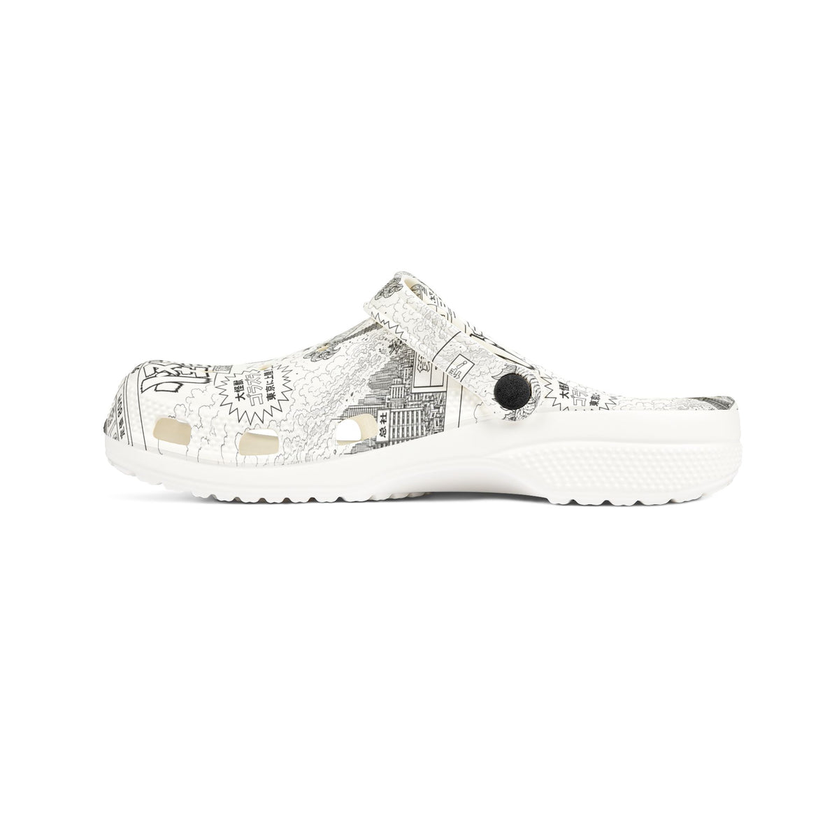 Vintage Japanese Kaiju Clogs | Comic Book Monster EVA Slip-On Shoes | Retro Anime Rubber Clogs