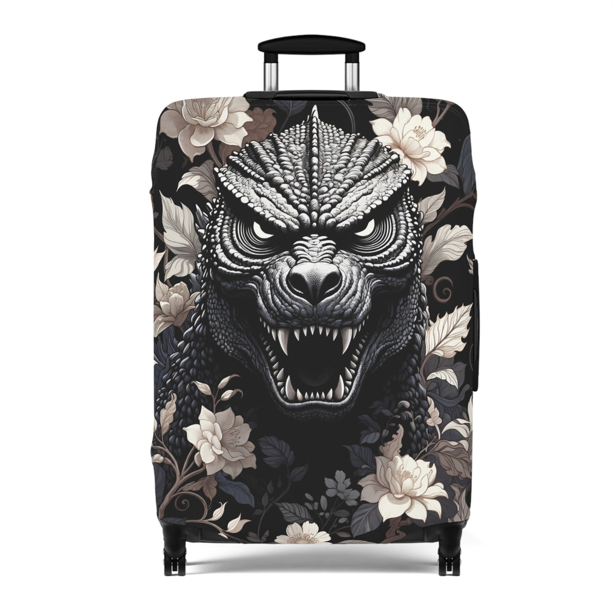Giant Monster Face Luggage Cover - Bold Travel Gift for Him or Her