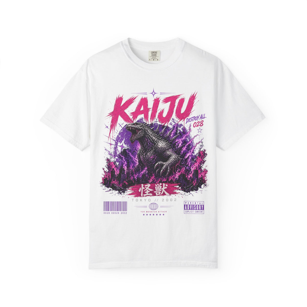 Giant Monster Y2K Graphic T-Shirt – Tokyo 2002 Streetwear Tee