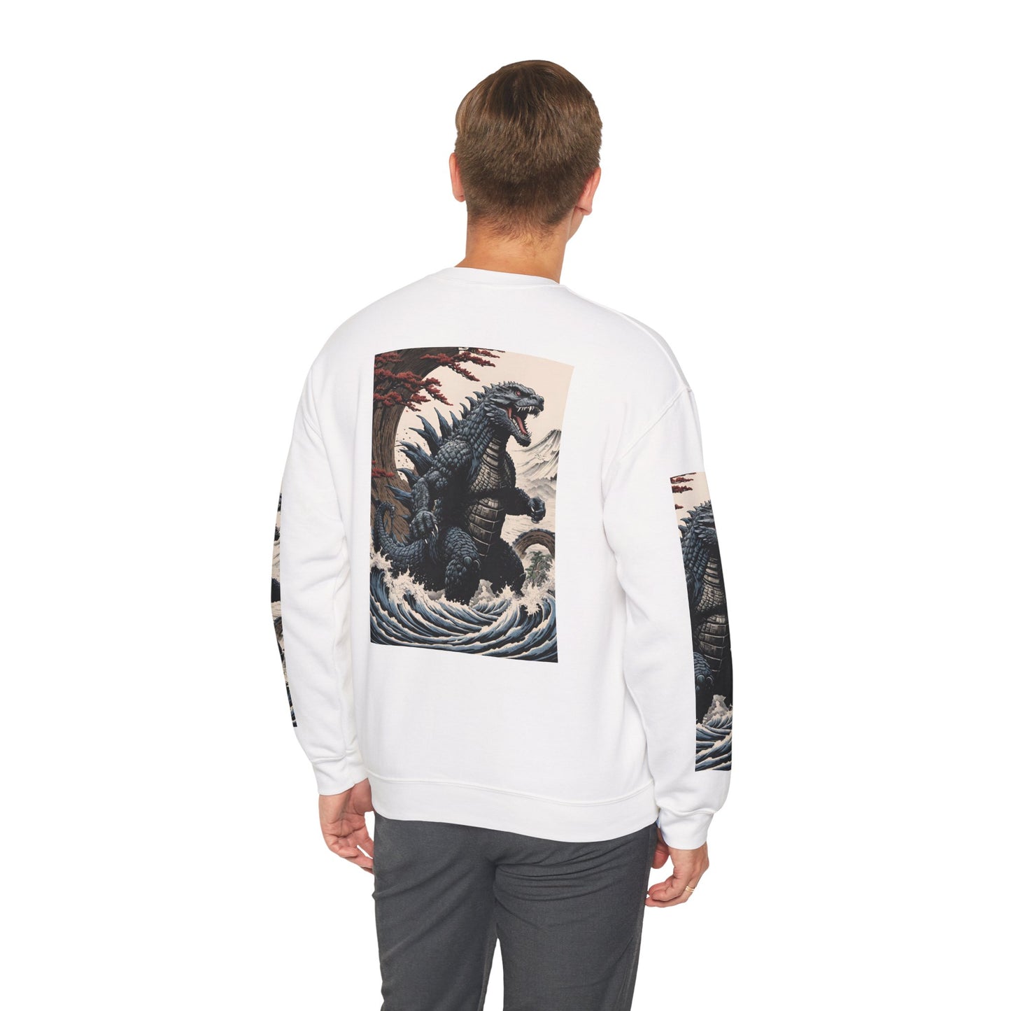 Retro Godzilla Crewneck Sweatshirt - Unisex Heavy Blend™