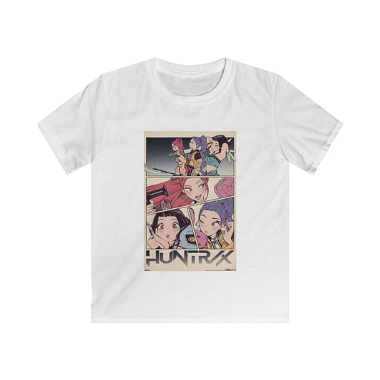 Kids Kpop Shirt Anime Crew T‑Shirt — Retro Kpop Character Collage Tee, Kpop birthday shirt