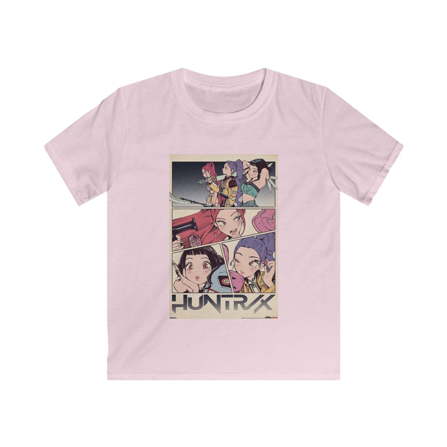 Kids Kpop Shirt Anime Crew T‑Shirt — Retro Kpop Character Collage Tee, Kpop birthday shirt