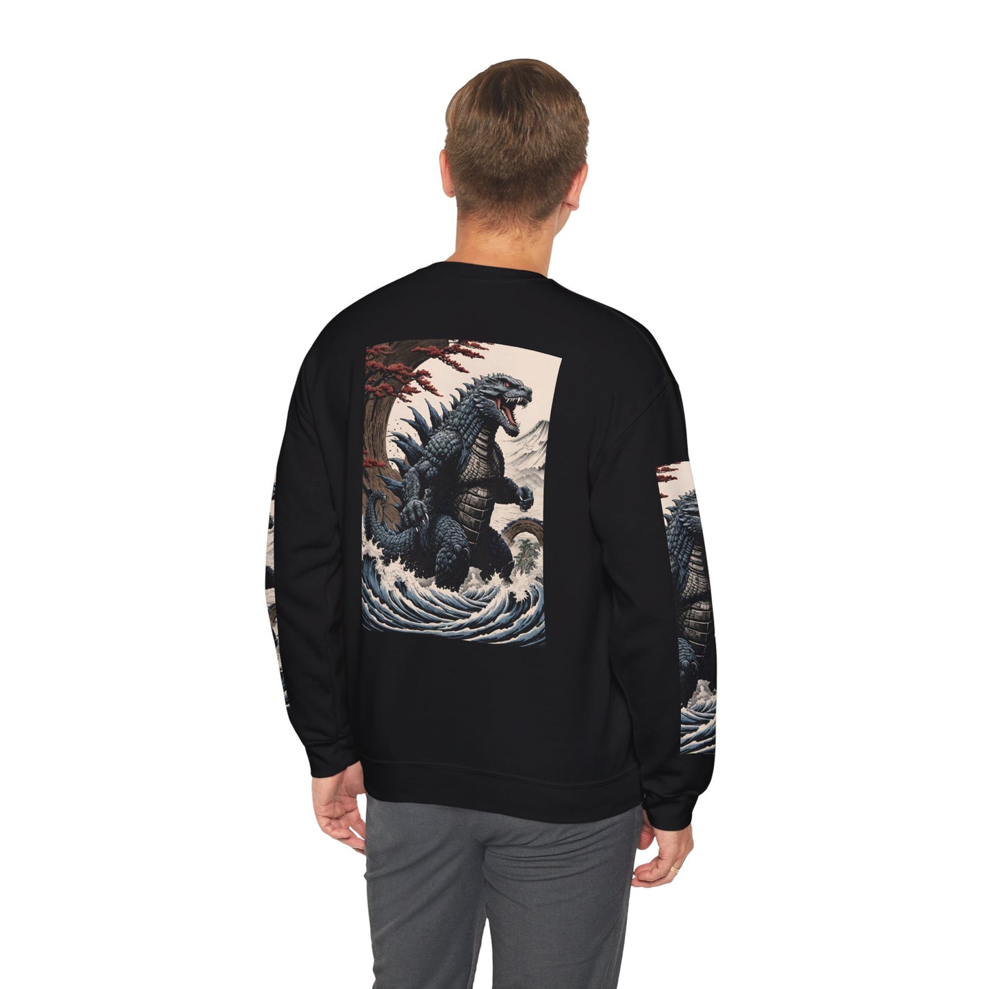 Retro Godzilla Crewneck Sweatshirt - Unisex Heavy Blend™