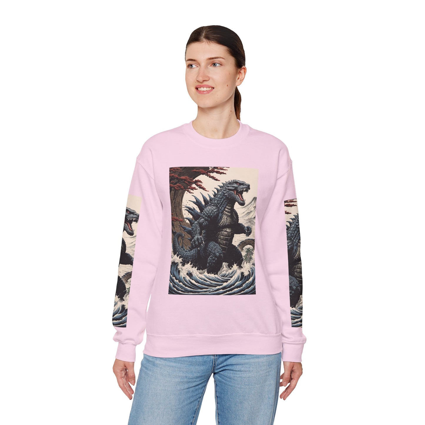 Retro Godzilla Crewneck Sweatshirt - Unisex Heavy Blend™