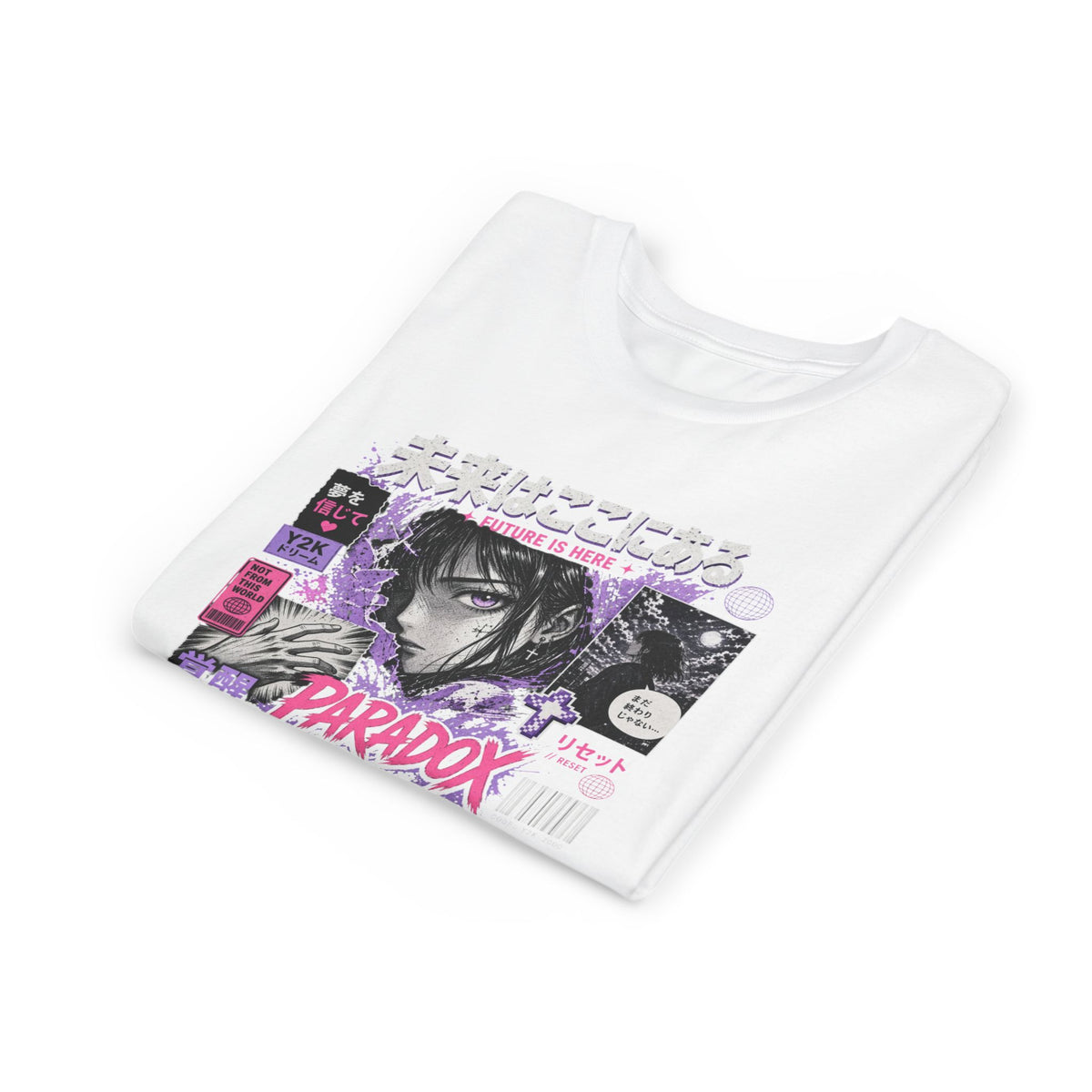 Y2K Youth Paradox Graphic T-Shirt – Retro 2000s Streetwear