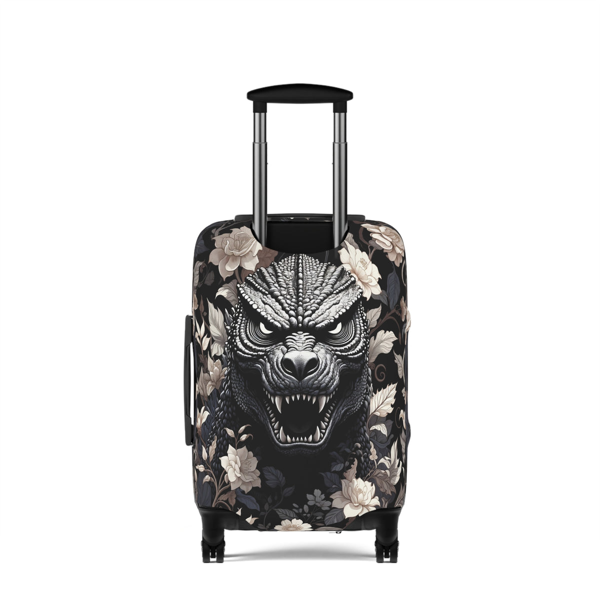 Giant Monster Face Luggage Cover - Bold Travel Gift for Him or Her