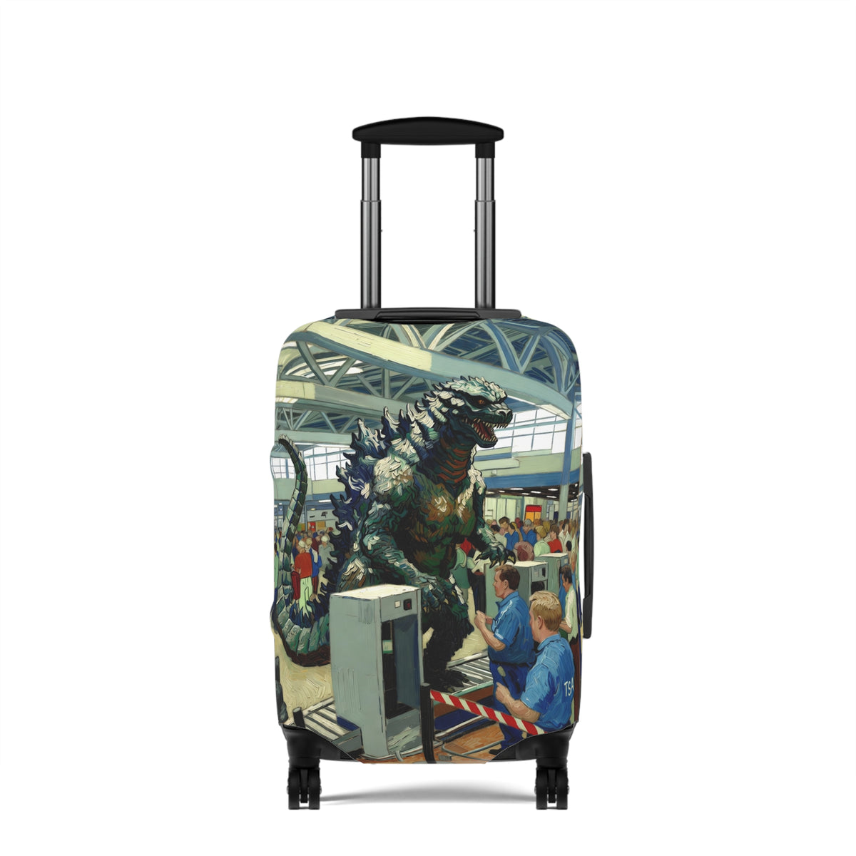 Giant Monster Airport Luggage Cover - Funny Travel Suitcase Protector