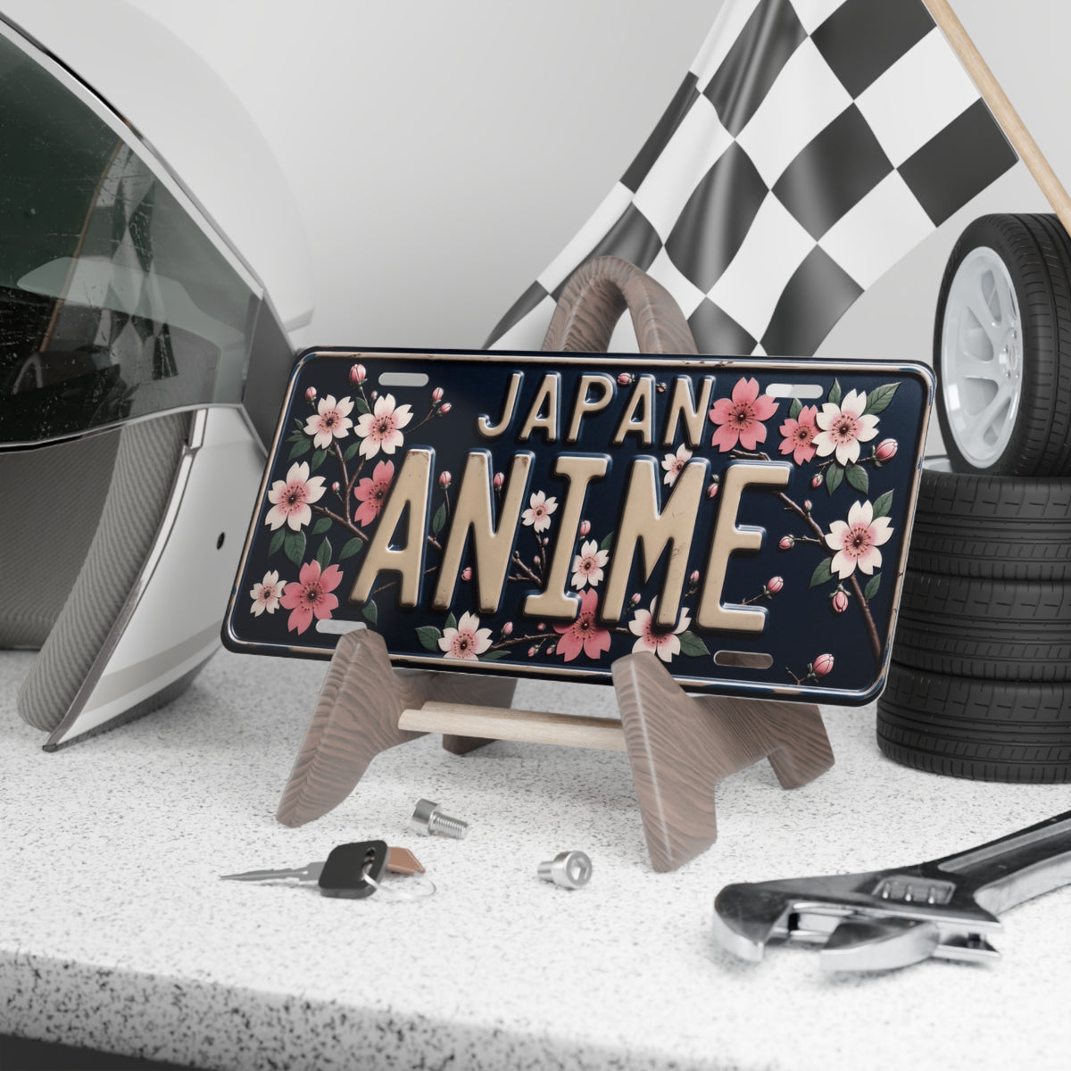 Japan Anime Cherry Blossom Vanity Plate - Sakura Aesthetic Decor