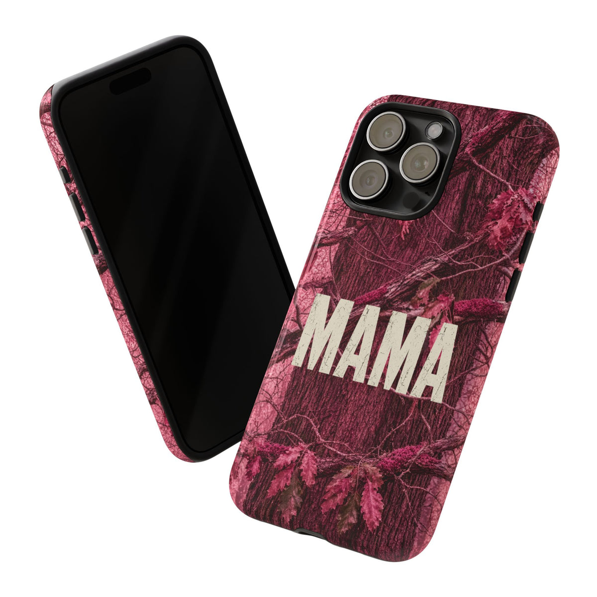 MAMA Pink Camouflage Tough Phone Case