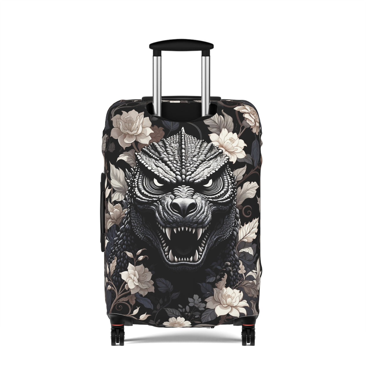 Giant Monster Face Luggage Cover - Bold Travel Gift for Him or Her