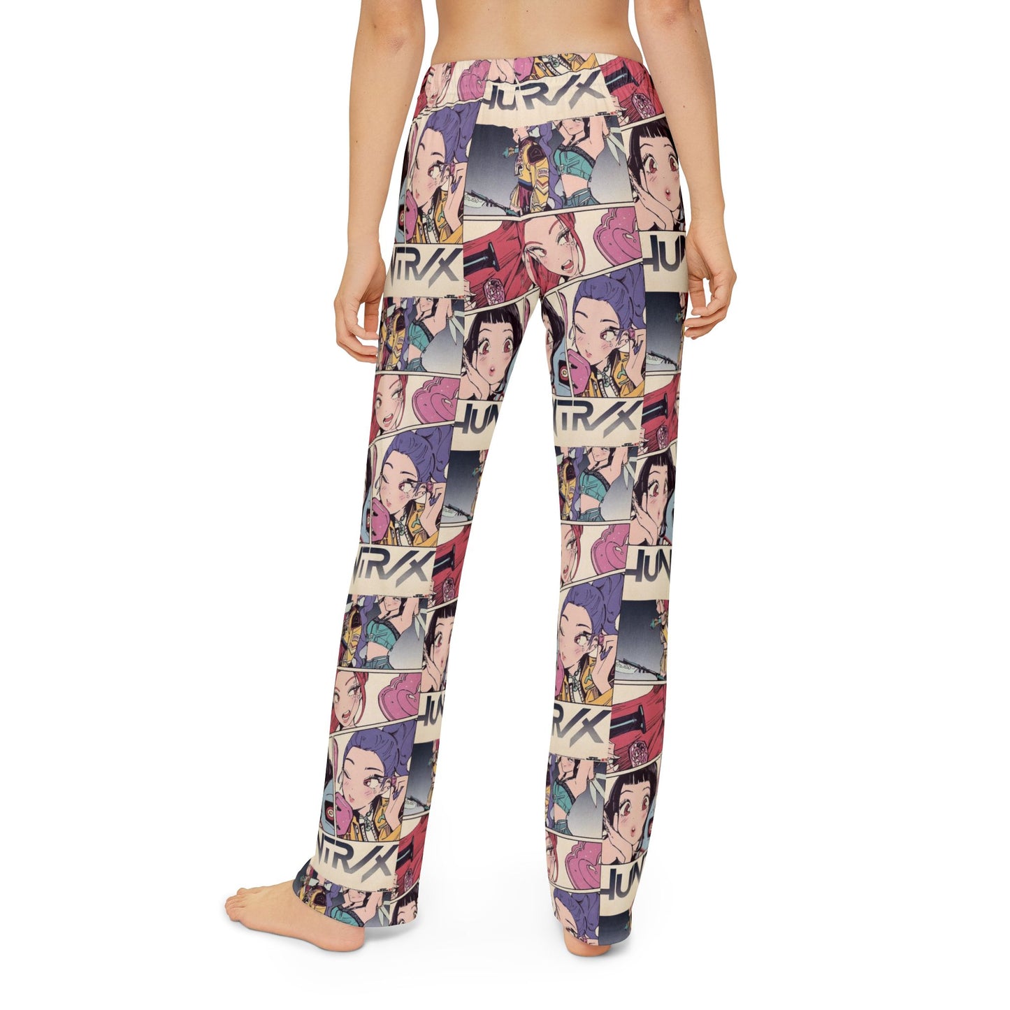 Kpop Kids Anime Comic Lounge Pants — All-Over-Print Cartoon Panels