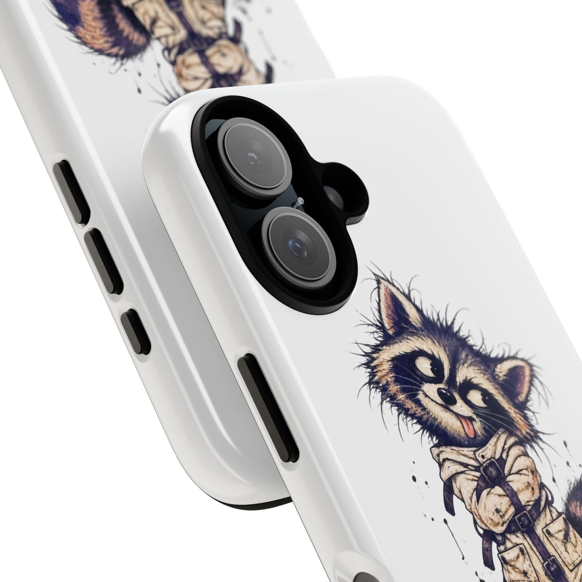 “It’s Got Pockets” Cute Raccoon Tough Phone Case