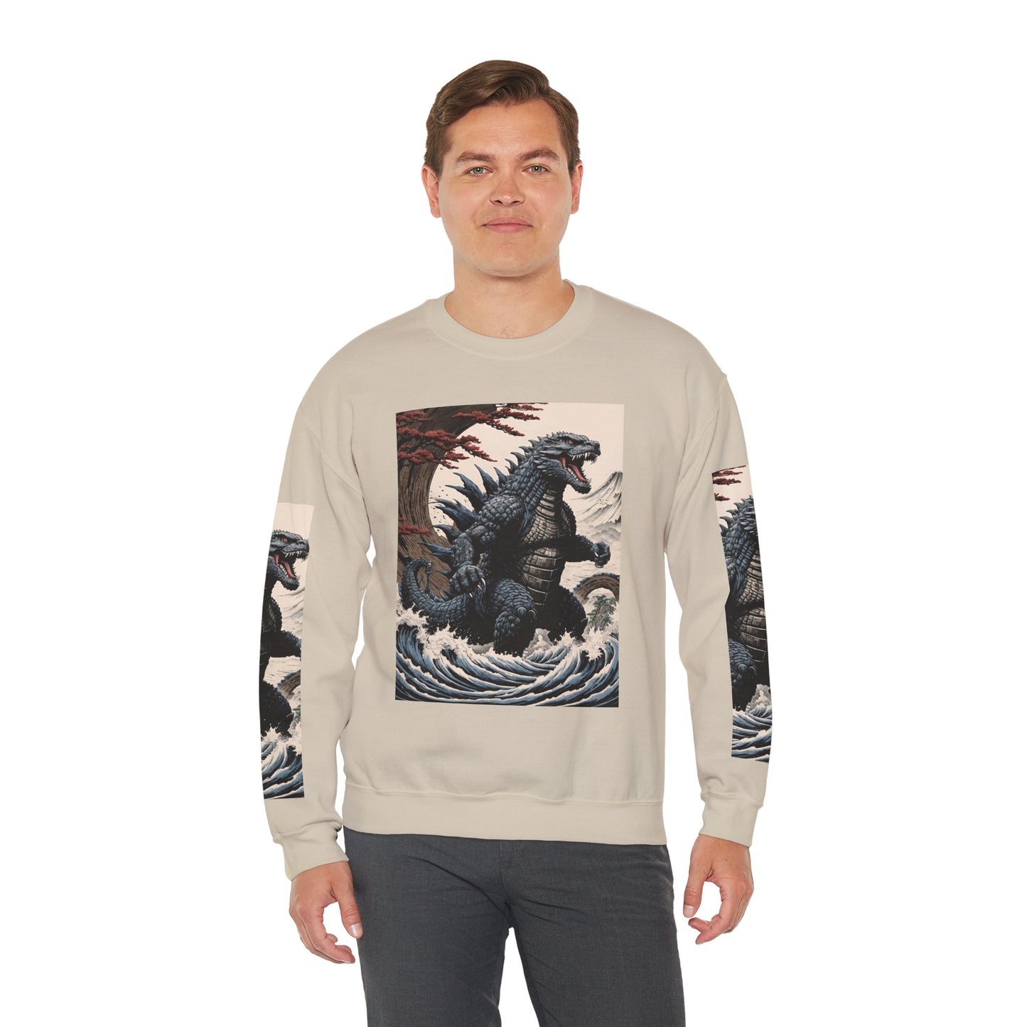 Retro Godzilla Crewneck Sweatshirt - Unisex Heavy Blend™