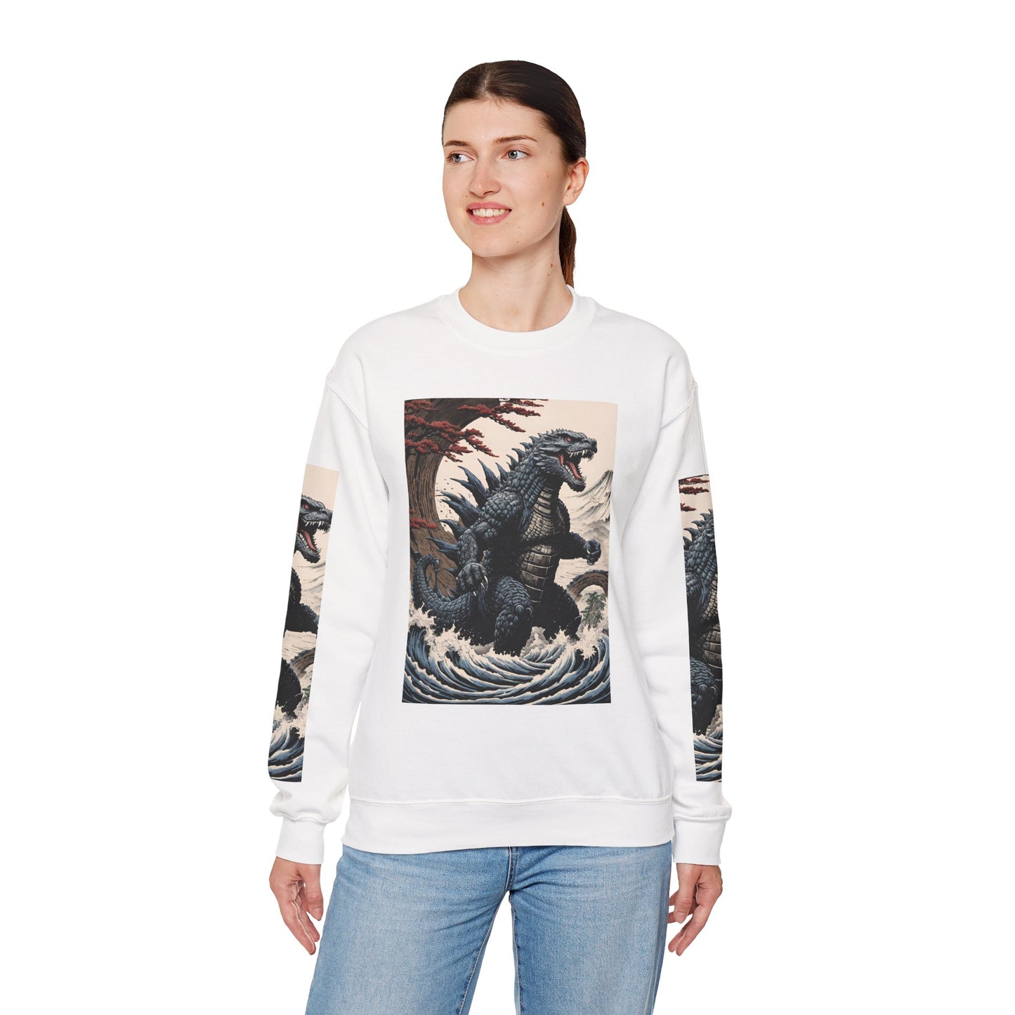 Retro Godzilla Crewneck Sweatshirt - Unisex Heavy Blend™