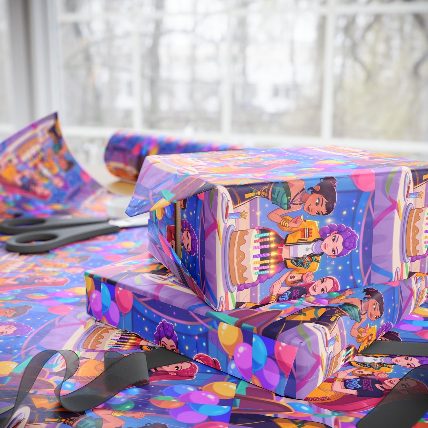 Kpop birthday wrapping paper, Kpop birthday gift wrap
